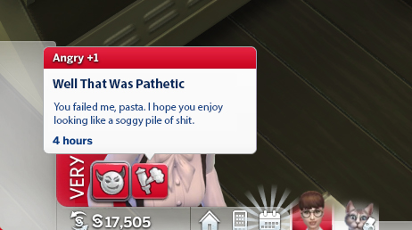 Sims 4 Angry Flaming Spaghetti Failed Expectations